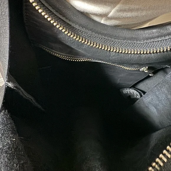 COS black leather modern minimalist hobo large NWT - Picture 7 of 12